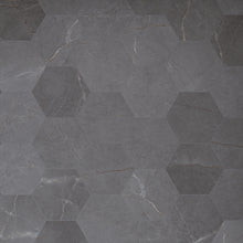 PU-DGH8 Pulpis Dark Gray 7.7" x 8.9" Hexagon Porcelain Patterned Wall & Floor Tile