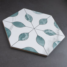 ALI-ESME-HX89 Alicante Esmeralda Green 7.88" x 9.45" Hexagon Porcelain Patterned Wall & Floor Tile