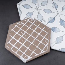 ALI-ZAFI-HX89 Alicante Zafiro Blue 7.88" x 9.45" Hexagon Porcelain Patterned Wall & Floor Tile