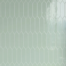 ATL-JADE-PK312 Atlanta Picket Hexagon Jade Green Subway Tile 2.95 in. x 11.81 in. Ceramic Wall Tile