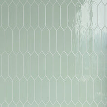 ATL-JADE-PK312 Atlanta Picket Hexagon Jade Green Subway Tile 2.95 in. x 11.81 in. Ceramic Wall Tile