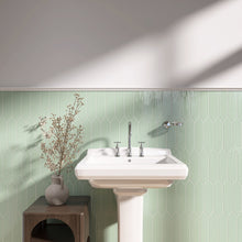 ATL-JADE-PK312 Atlanta Picket Hexagon Jade Green Subway Tile 2.95 in. x 11.81 in. Ceramic Wall Tile