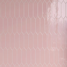 ATL-PINK-PK312 Atlanta Picket Hexagon Pink Subway Tile 2.95 in. x 11.81 in. Ceramic Wall Tile