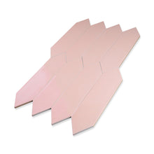 ATL-PINK-PK312 Atlanta Picket Hexagon Pink Subway Tile 2.95 in. x 11.81 in. Ceramic Wall Tile