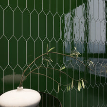 ATL-VICT-PK312 Atlanta Picket Hexagon Victorian Green Subway Tile 2.95 in. x 11.81 in. Ceramic Wall Tile