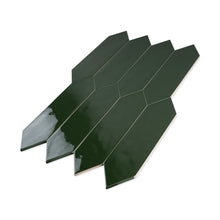 ATL-VICT-PK312 Atlanta Picket Hexagon Victorian Green Subway Tile 2.95 in. x 11.81 in. Ceramic Wall Tile