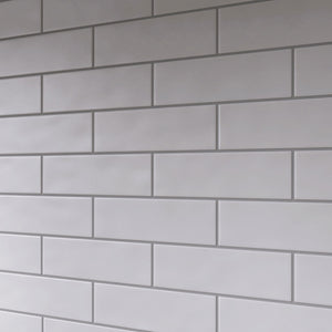 Borgo  Blanco White Matte Porcelain Subway Tile - 2.6 in. x 7.9 in. x 9.1 mm - Floor and Wall Tile
