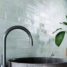 CYR-GREE-S312 Cyra Light Green Subway Tile 2.95 in. x 11.81 in. Ceramic Wall Tile