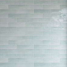 CYR-GREE-S312 Cyra Light Green Subway Tile 2.95 in. x 11.81 in. Ceramic Wall Tile
