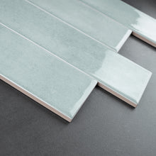 CYR-GREE-S312 Cyra Light Green Subway Tile 2.95 in. x 11.81 in. Ceramic Wall Tile