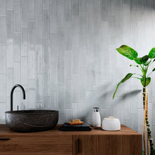 CYR-GREY-S312 Cyra Light Grey Subway Tile 2.95 in. x 11.81 in. Ceramic Wall Tile