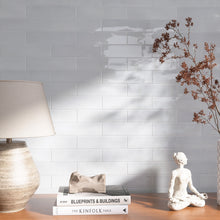 CYR-WHIT-S312 Cyra White Polished Subway Tile 2.95 in. x 11.81 in. Ceramic Wall Tile
