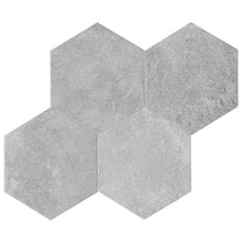 Dakota Base Gray 8"x9" Hexagon Matt Wall and Floor Porcelain Tile