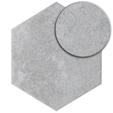 Dakota Base Gray 8"x9" Hexagon Matt Wall and Floor Porcelain Tile