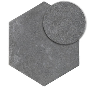 Dakota Base Grafito 8"x9" Hexagon Matt Wall and Floor Porcelain Tile