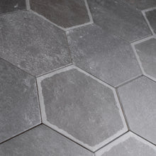 Dakota Base Grafito 8"x9" Hexagon Matt Wall and Floor Porcelain Tile