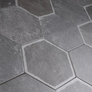 Dakota Base Grafito 8"x9" Hexagon Matt Wall and Floor Porcelain Tile