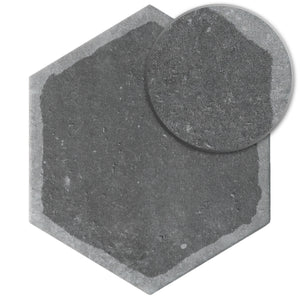 Dakota Decor Grafito 8"x9" Hexagon Matt Wall and Floor Porcelain Tile