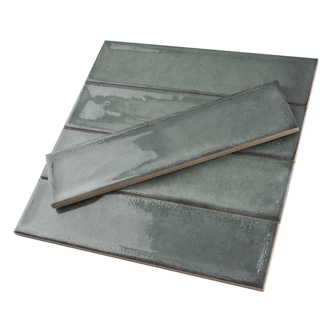 IR-AG-SW312 IRIS Aqua green 3x12 Polished Ceramic Subway Tile Wall Til ...