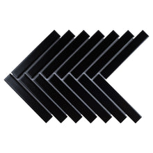 JAPM602 Herringbone Black Matte Porcelain Mosaic Tile Wall Floor Tile