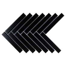 JAPM602 Herringbone Black Matte Porcelain Mosaic Tile Wall Floor Tile