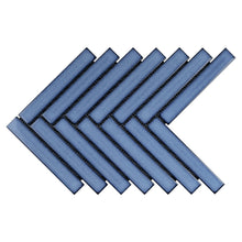 JAPM603 Herringbone Blue Matte Porcelain Mosaic Tile Wall Floor Tile