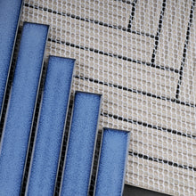 JAPM603 Herringbone Blue Matte Porcelain Mosaic Tile Wall Floor Tile