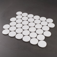 JAPM801  Penny Round White Matte Porcelain Mosaic Wall and Floor Tile