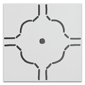 KENZO DEC01 White 8x8 Square Matt Wall and Floor Porcelain Tile