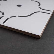 KENZO DEC01 White 8x8 Square Matt Wall and Floor Porcelain Tile