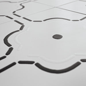 KENZO DEC01 White 8x8 Square Matt Wall and Floor Porcelain Tile