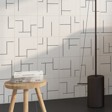 KENZO DEC04 White Maze 8x8 Square Matt Wall and Floor Porcelain Tile