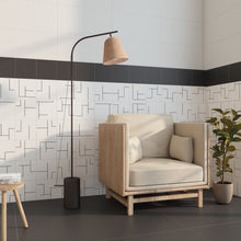 KENZO DEC04 White Maze 8x8 Square Matt Wall and Floor Porcelain Tile