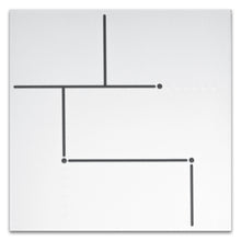 KENZO DEC04 White Maze 8x8 Square Matt Wall and Floor Porcelain Tile