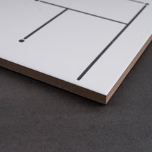 KENZO DEC04 White Maze 8x8 Square Matt Wall and Floor Porcelain Tile
