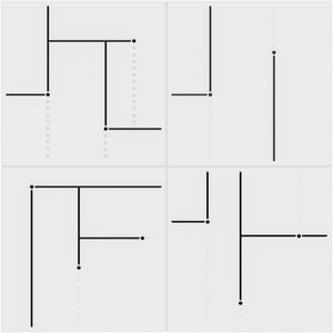 KENZO DEC04 White Maze 8x8 Square Matt Wall and Floor Porcelain Tile