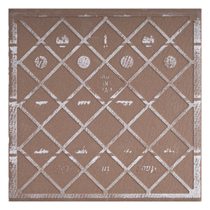 KENZO DEC04 White Maze 8x8 Square Matt Wall and Floor Porcelain Tile