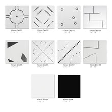 KENZO DEC04 White Maze 8x8 Square Matt Wall and Floor Porcelain Tile