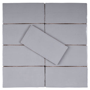 NC-CE-SW36 New Country Light Grey Subway Tile 3"x6" Polished Ceramic Wall Tile