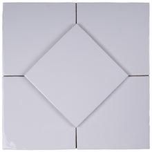 NC-WH-SQ66 New Country White Square 6"x6" Polished Ceramic Wall Tile