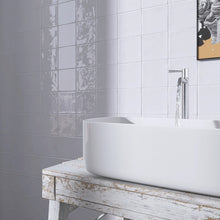 NC-WH-SQ66 New Country White Square 6"x6" Polished Ceramic Wall Tile