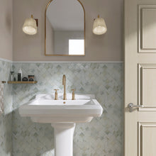 TNMSG-16 Natural Arabesque Carrara Gold Polished Marble Mosaic Backsplash Wall Tile (Copy)