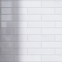 TNMSG-07 White polished marble 2x8 subway tile backsplash