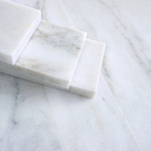 TNMSG-08 Castro White polished marble 2x8 subway tile backsplash