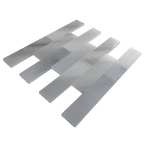 TNMSG-09 Gray polished marble 2x8 subway tile backsplash