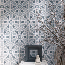 RAD-SAGE-HX89 Radiant Sage Gray Blue 7.88" x 9.45" Hexagon Porcelain Patterned Wall & Floor Tile