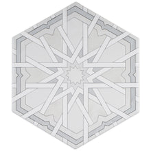 RAD-WHIT-HX89 Radiant Hexagon White 7.88" x 9.45" Hexagon Porcelain Patterned Wall & Floor Tile