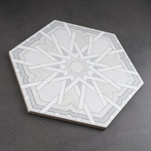RAD-WHIT-HX89 Radiant Hexagon White 7.88" x 9.45" Hexagon Porcelain Patterned Wall & Floor Tile
