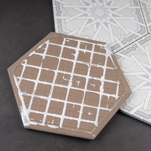 RAD-WHIT-HX89 Radiant Hexagon White 7.88" x 9.45" Hexagon Porcelain Patterned Wall & Floor Tile