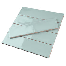 RUR-FERN-S312 Rustic Green Polished Subway Tile 2.95 in. x 11.81 in. Ceramic Wall Tile